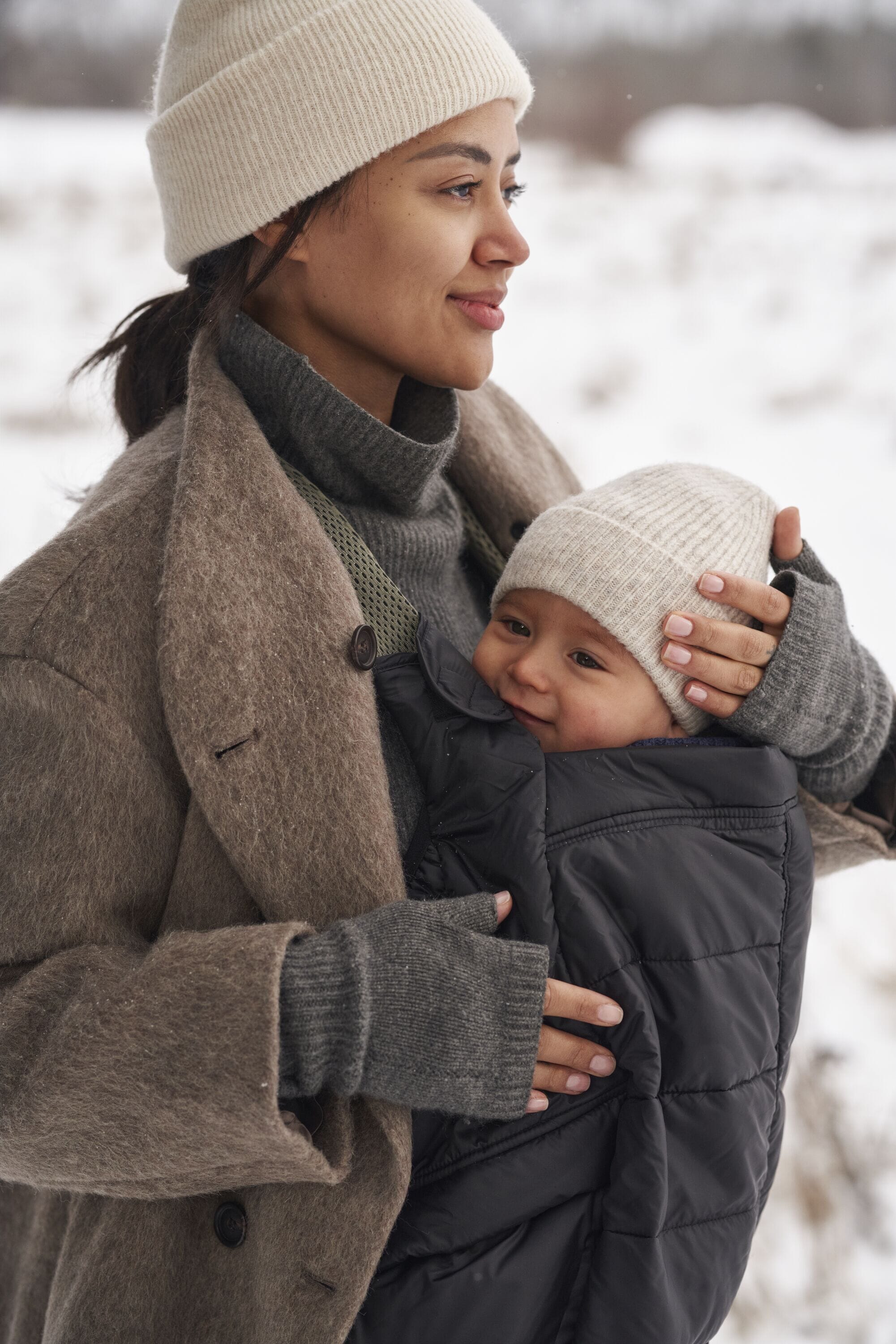 Baby Carrier Winter Cover - Black O14642