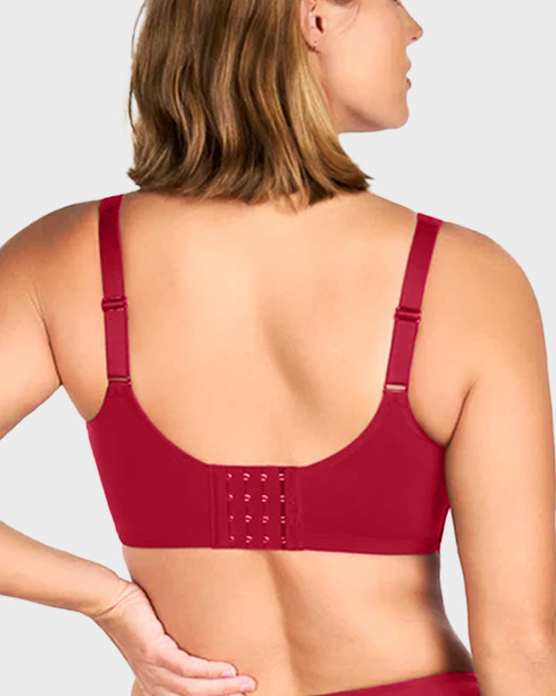 Plus Size Unlined Full Coverage Non-padded Cooling Minimizer Bra