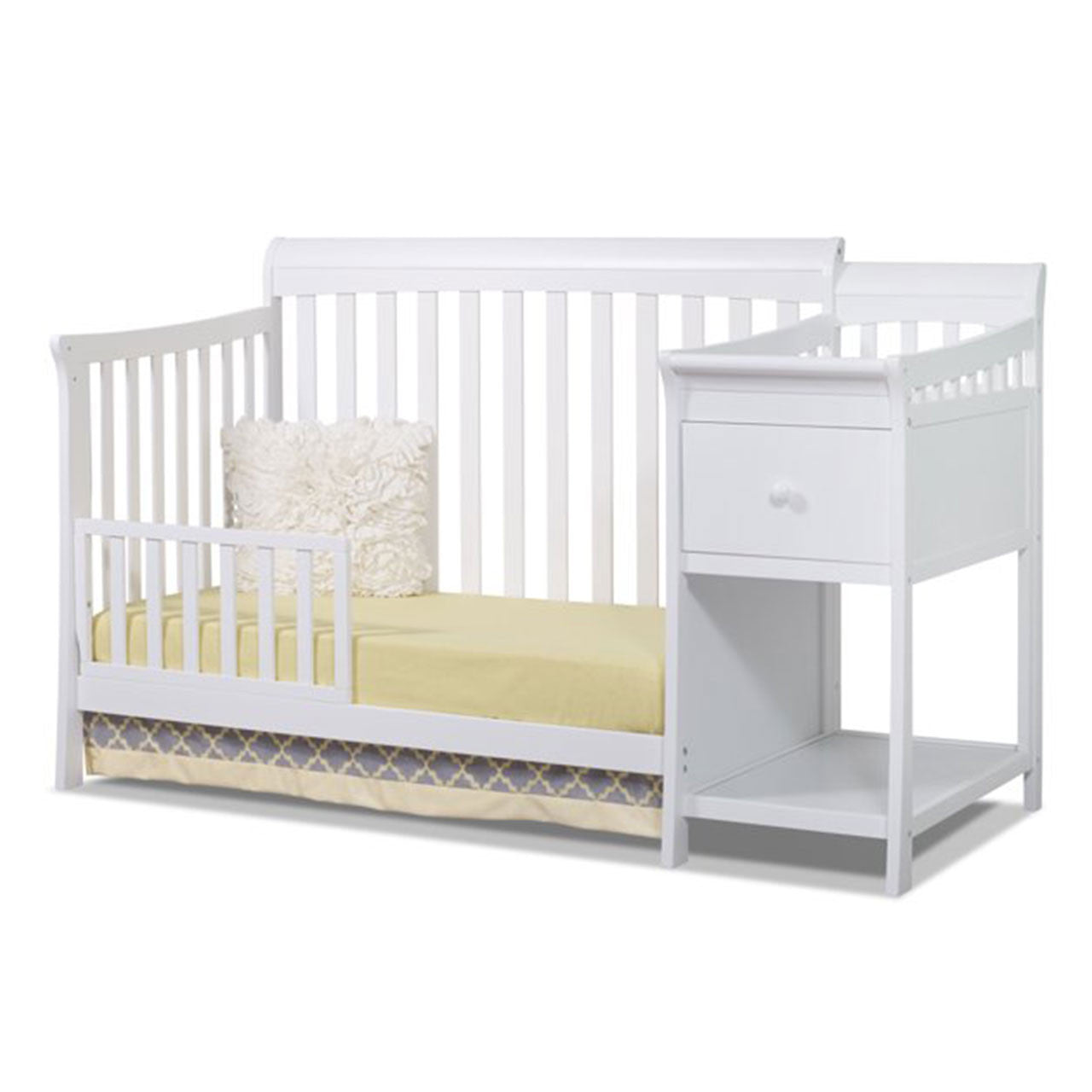 White 4-in-1 Crib & Changer I432