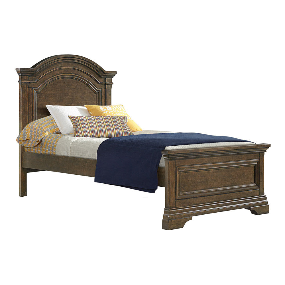 Twin Bed with Arch Top in Rosewood S6964