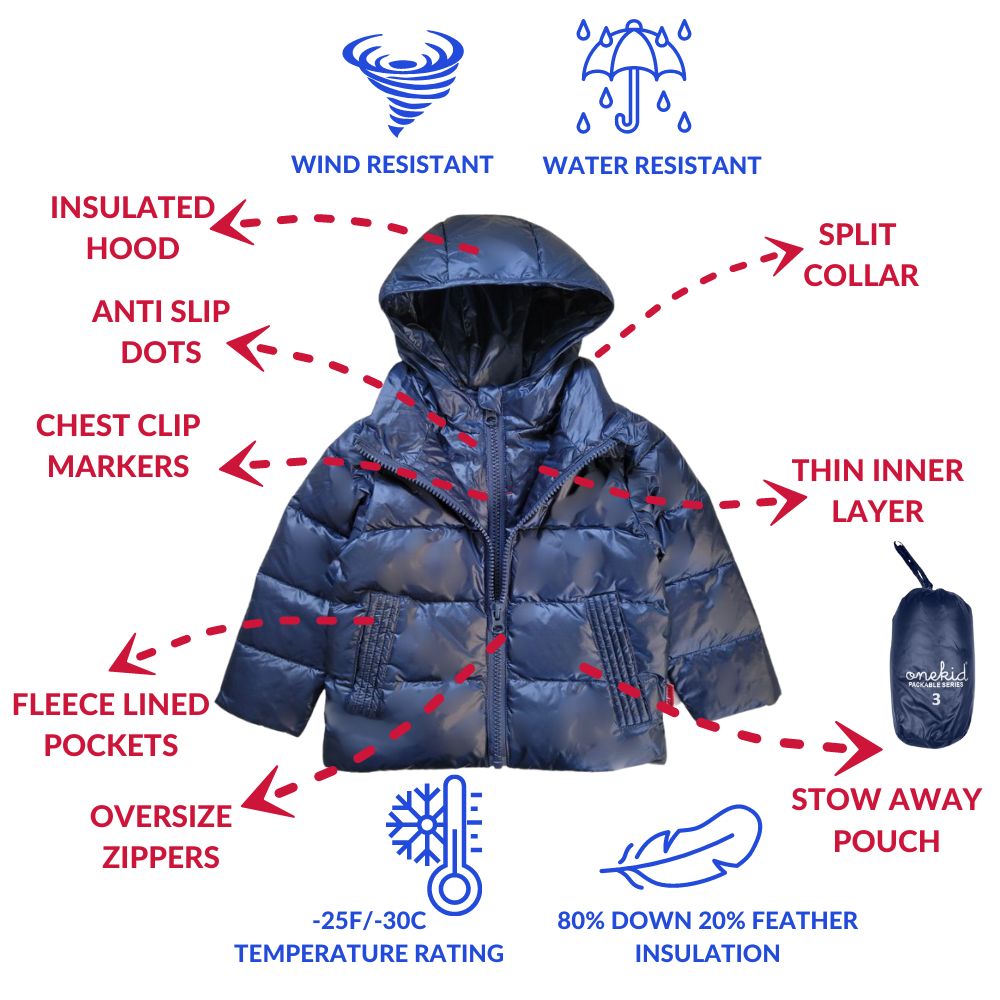 Car Seat Coat Down - Navy A758413