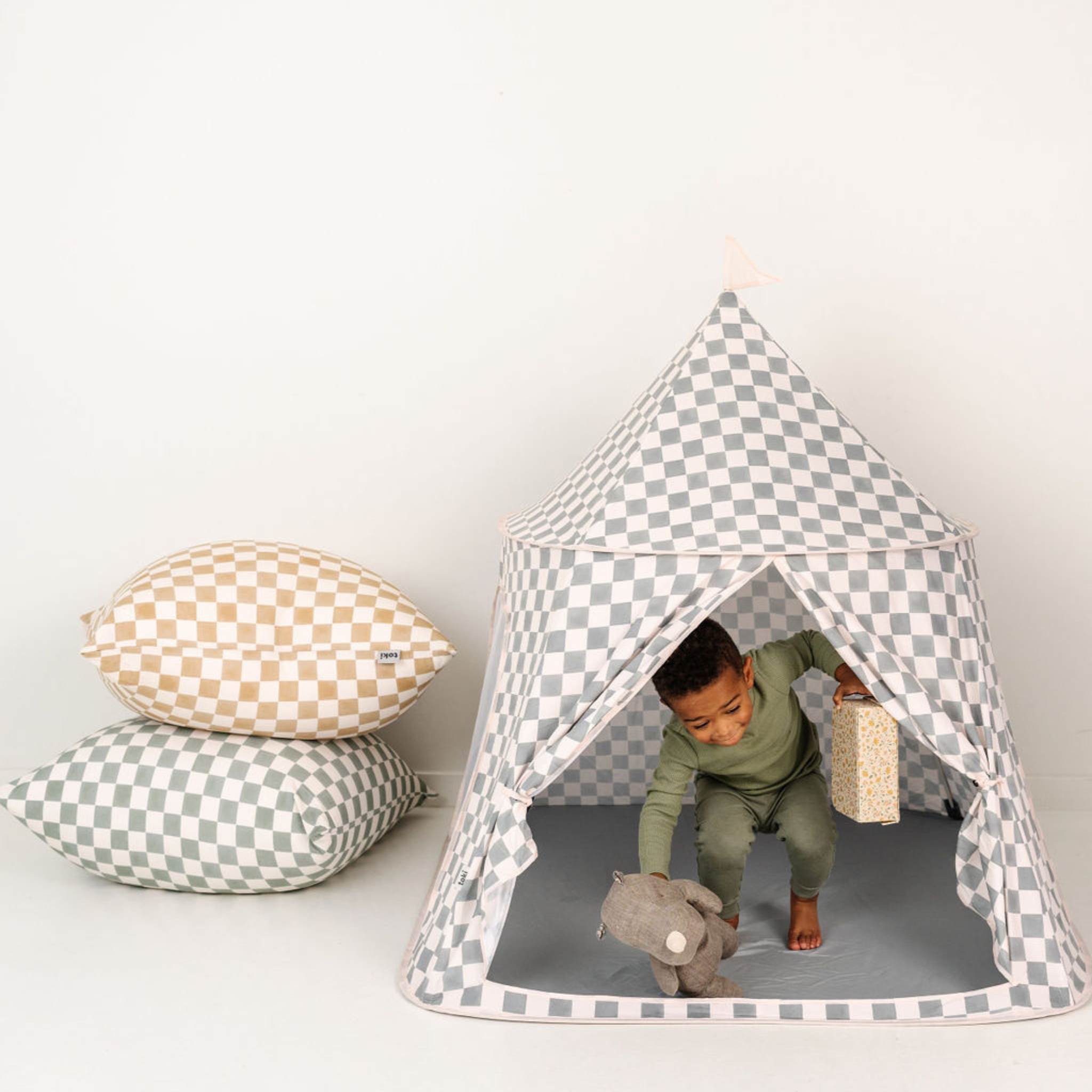 Kids Checker Matcha Play Tent Y622