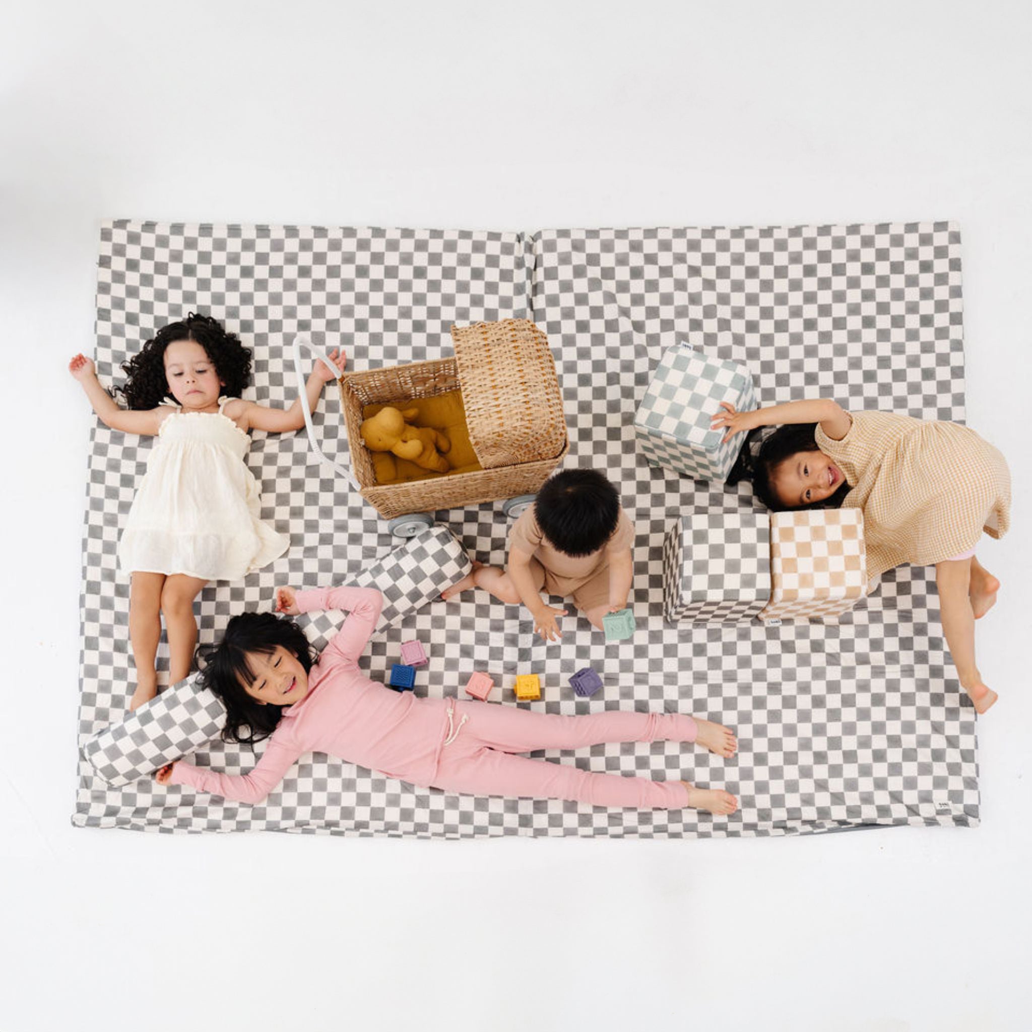 Organic Cotton Checker Pepper Kids Mat K19925