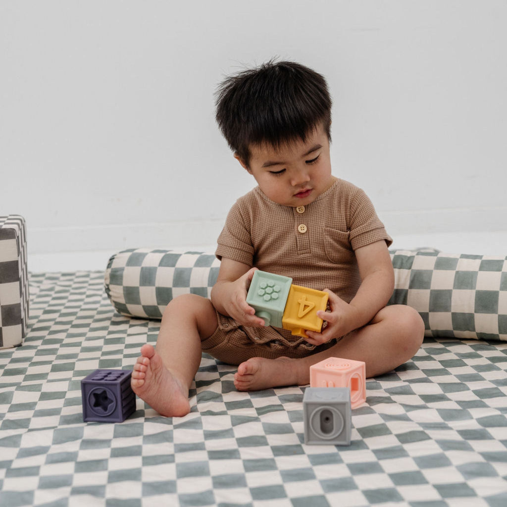 Checker Matcha Support Pillow R3726