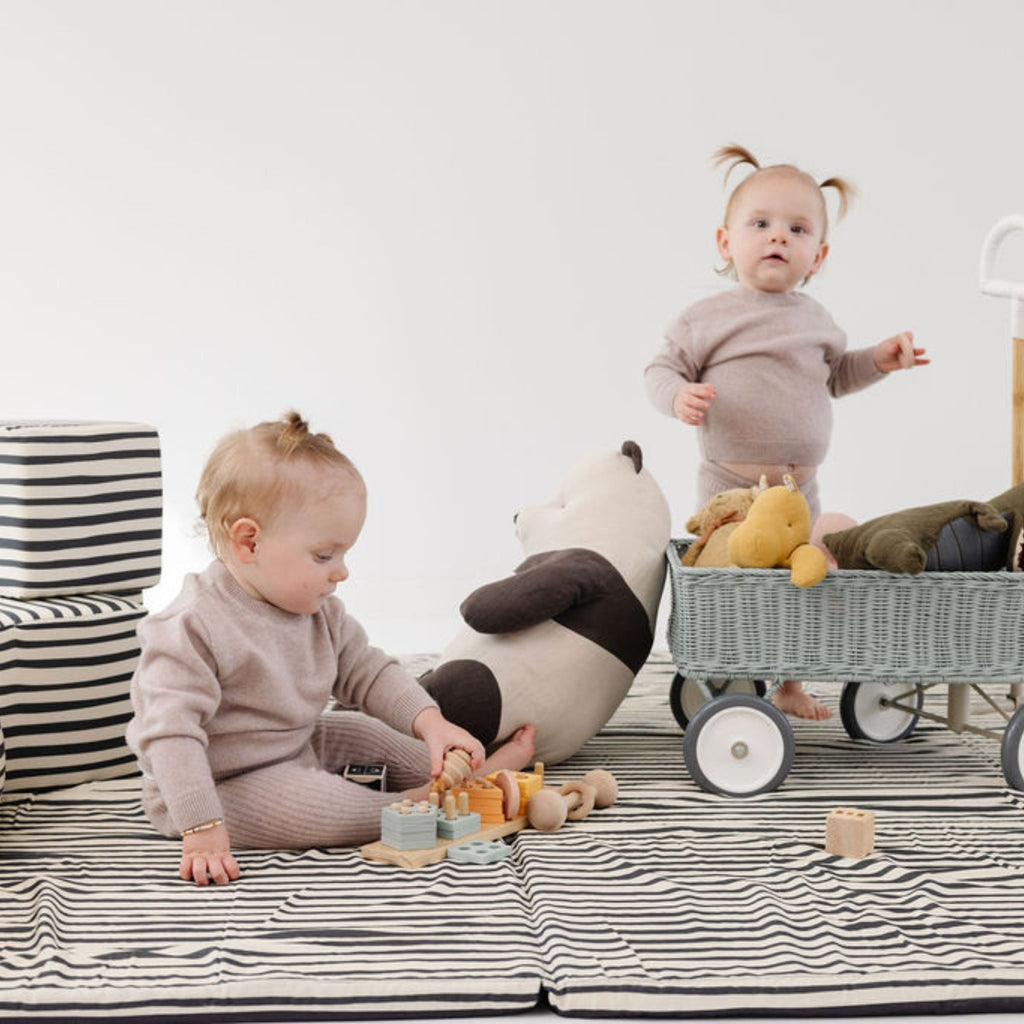Organic Cotton Striped Kids Mat V185