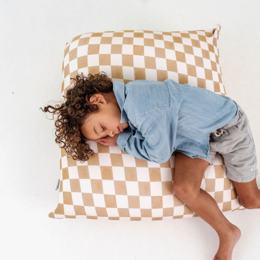 Checker Toffee Bean Bag N2923