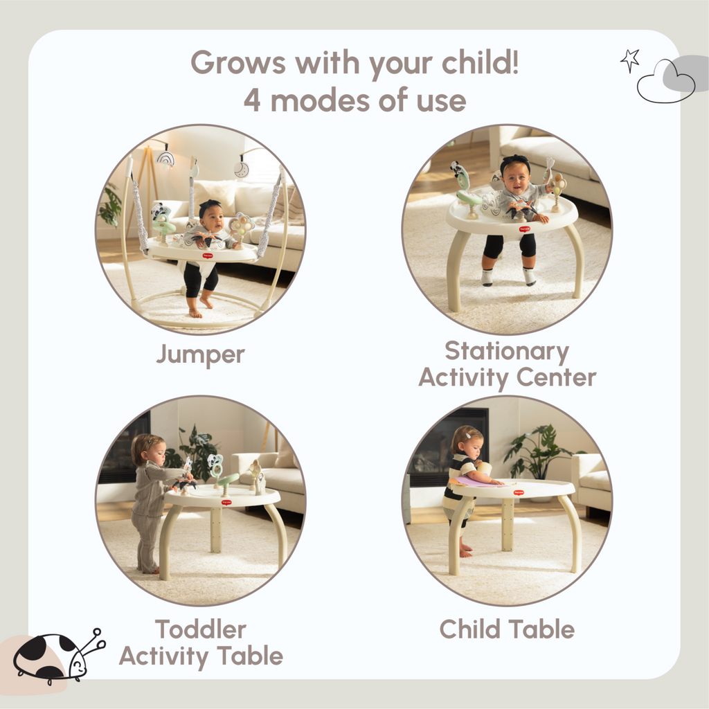 Black & White 4-in-1 Jump & Play Activity Center M710799