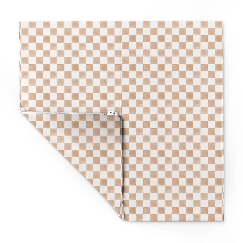 Vegan Leather Checker Mat Z831