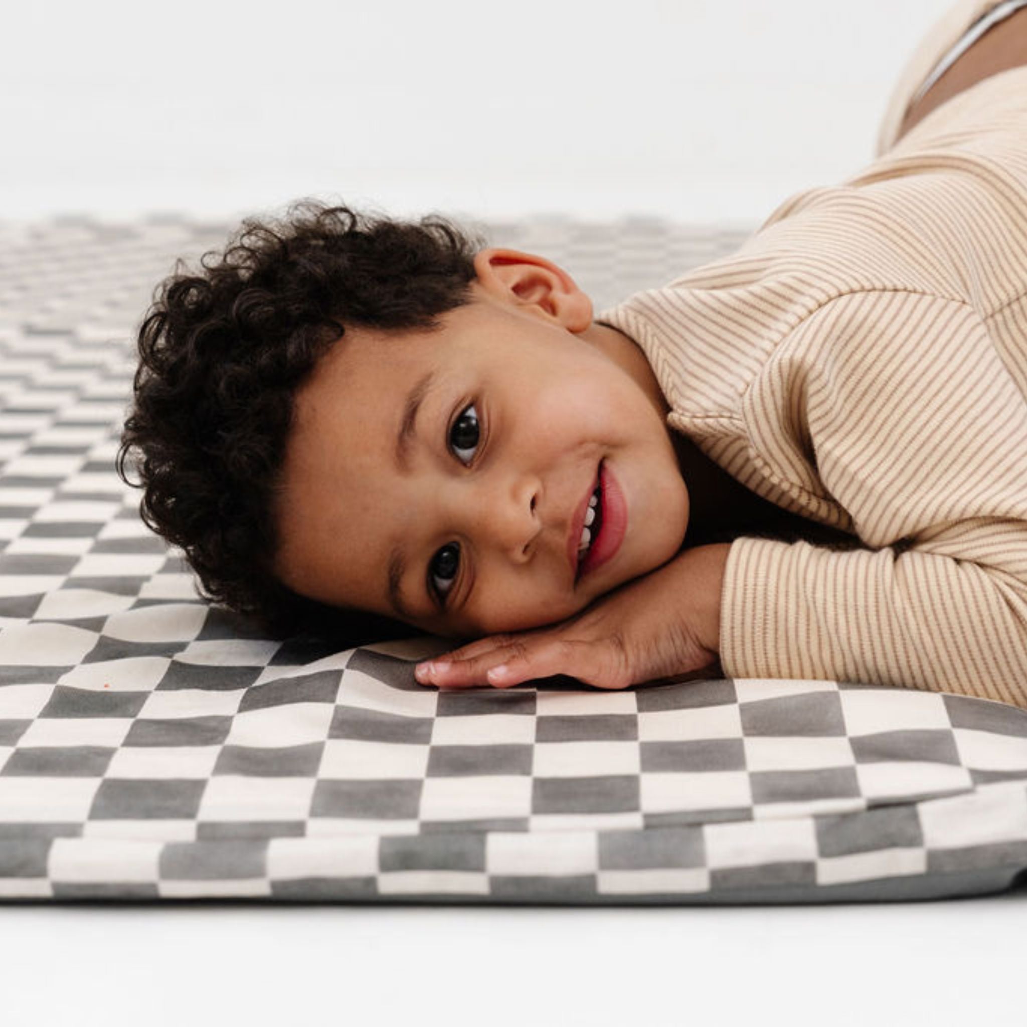 Organic Cotton Checker Pepper Kids Mat K19925
