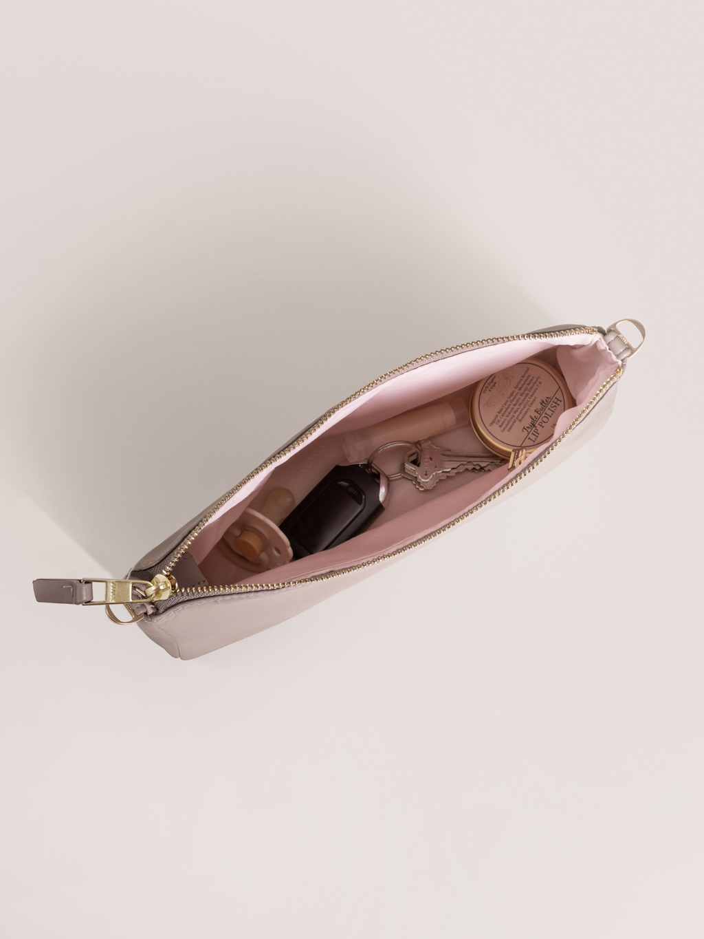 3-Piece Pouch Clutch Purse Set - Taupe H48258
