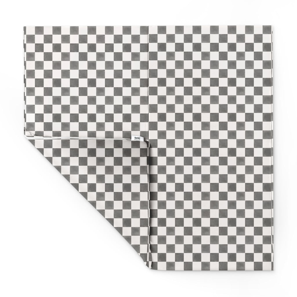 Vegan Leather Checker Mat Y119813