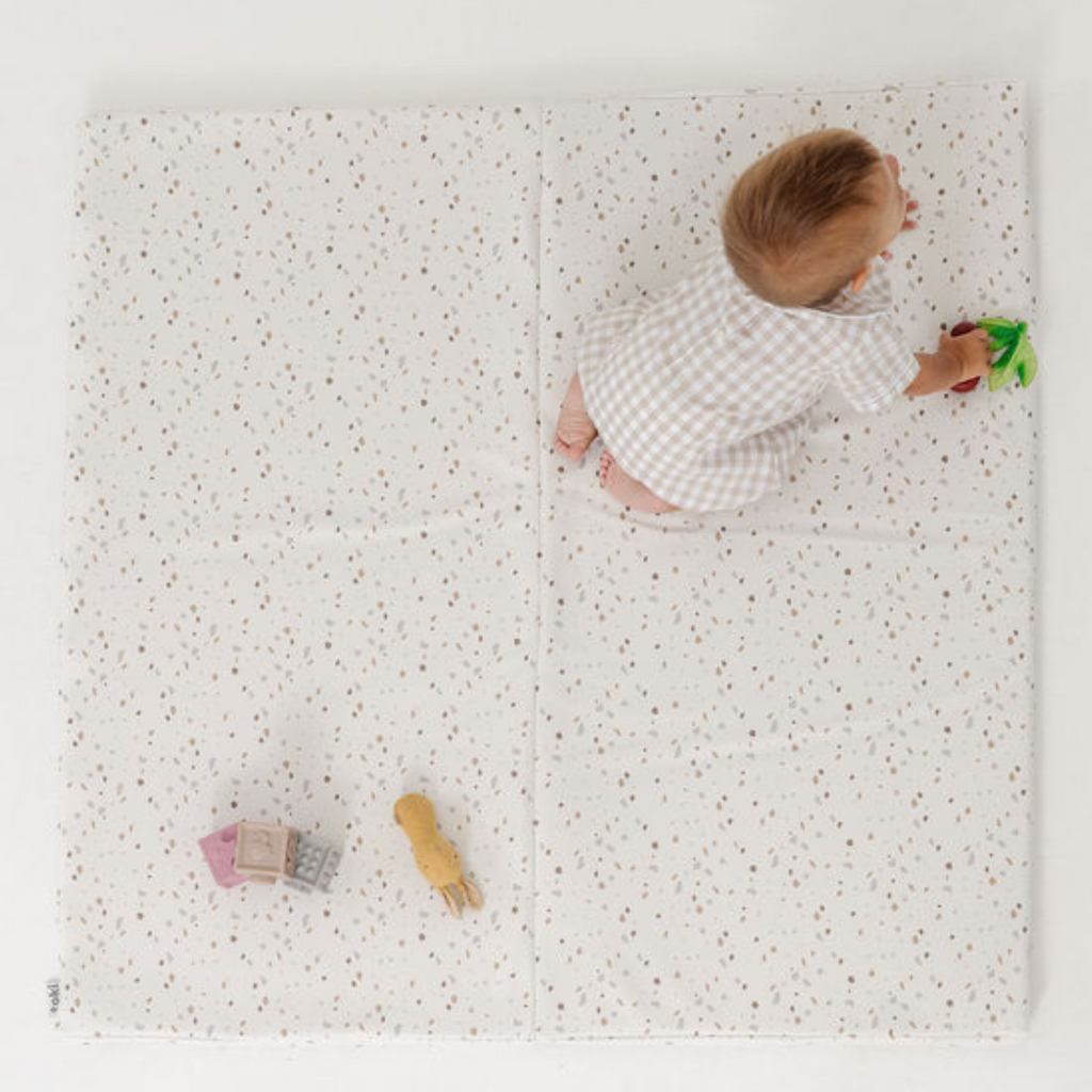 Terrazzo Chalk Vegan Leather Mat E7489