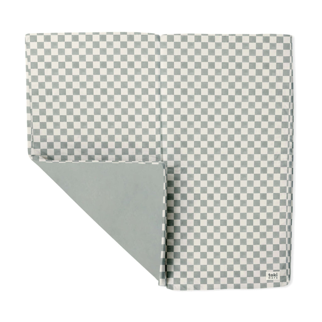 Organic Cotton Checker Play Mat A9584