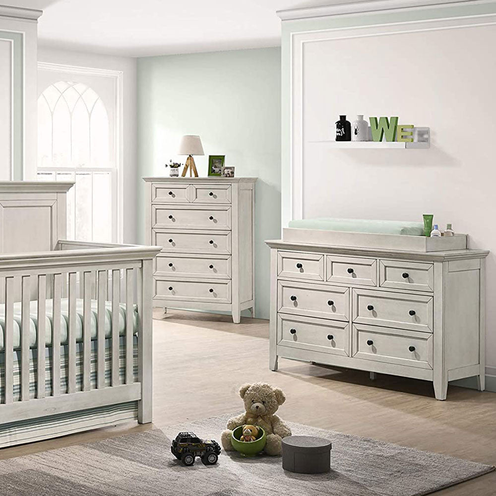 Nursery Changing Tray in Brushed White O9273