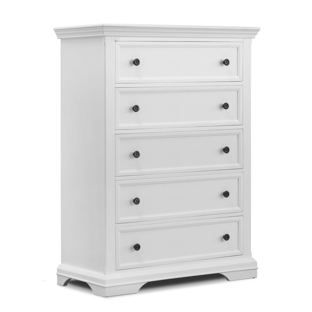 5 Drawer Dresser - White F784