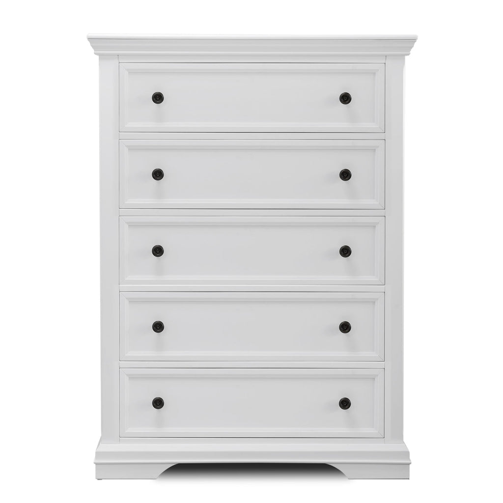 5 Drawer Dresser - White F784