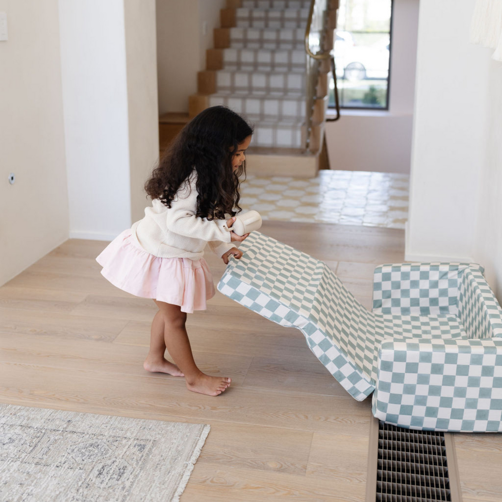 Checker Matcha Play Couch V81647