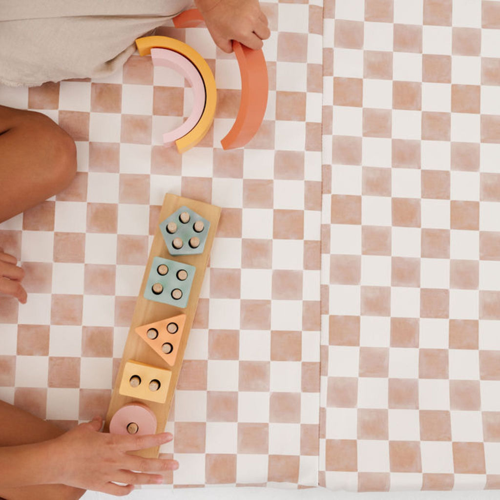 Vegan Leather Checker Mat Z831
