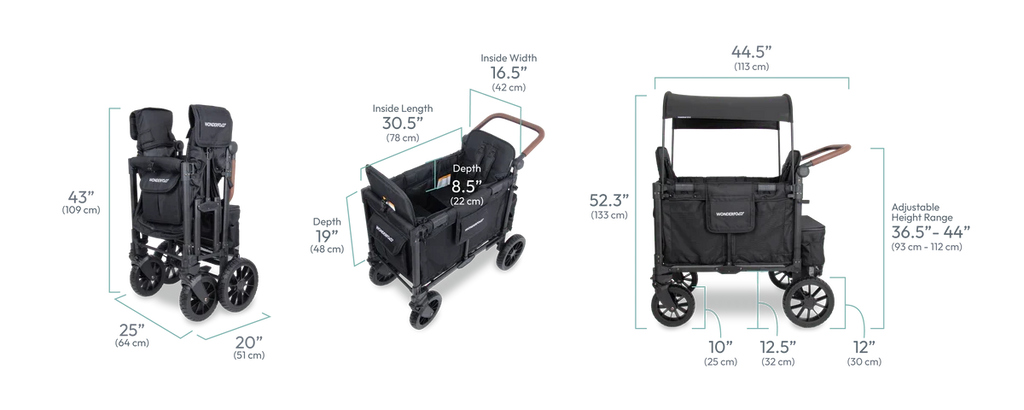 Double Seater Stroller Wagon A10873
