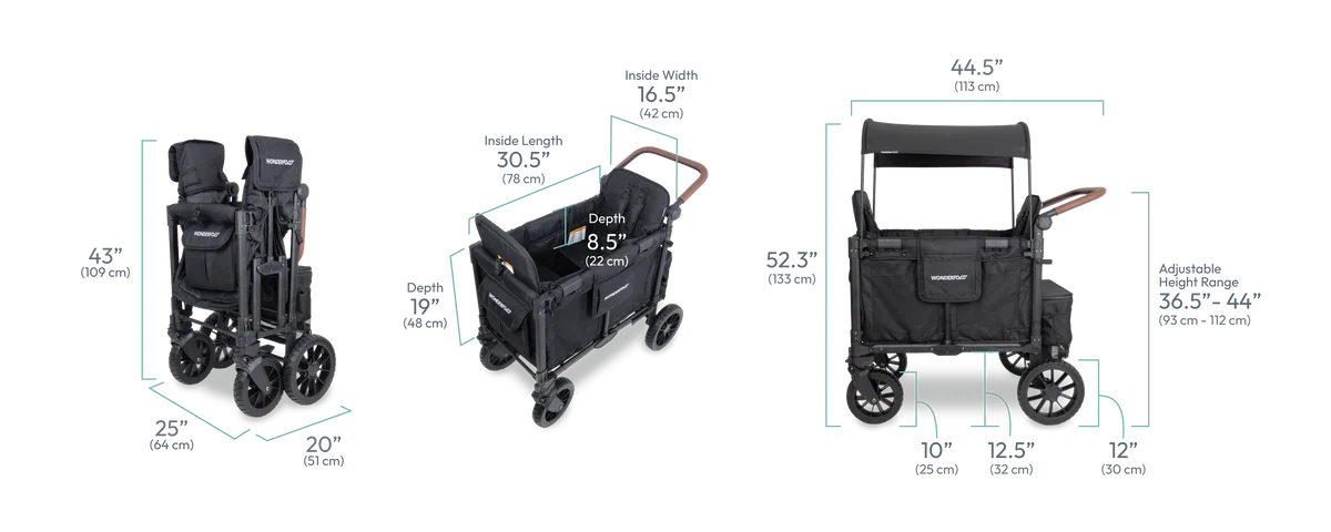 Double Seater Stroller Wagon A10873