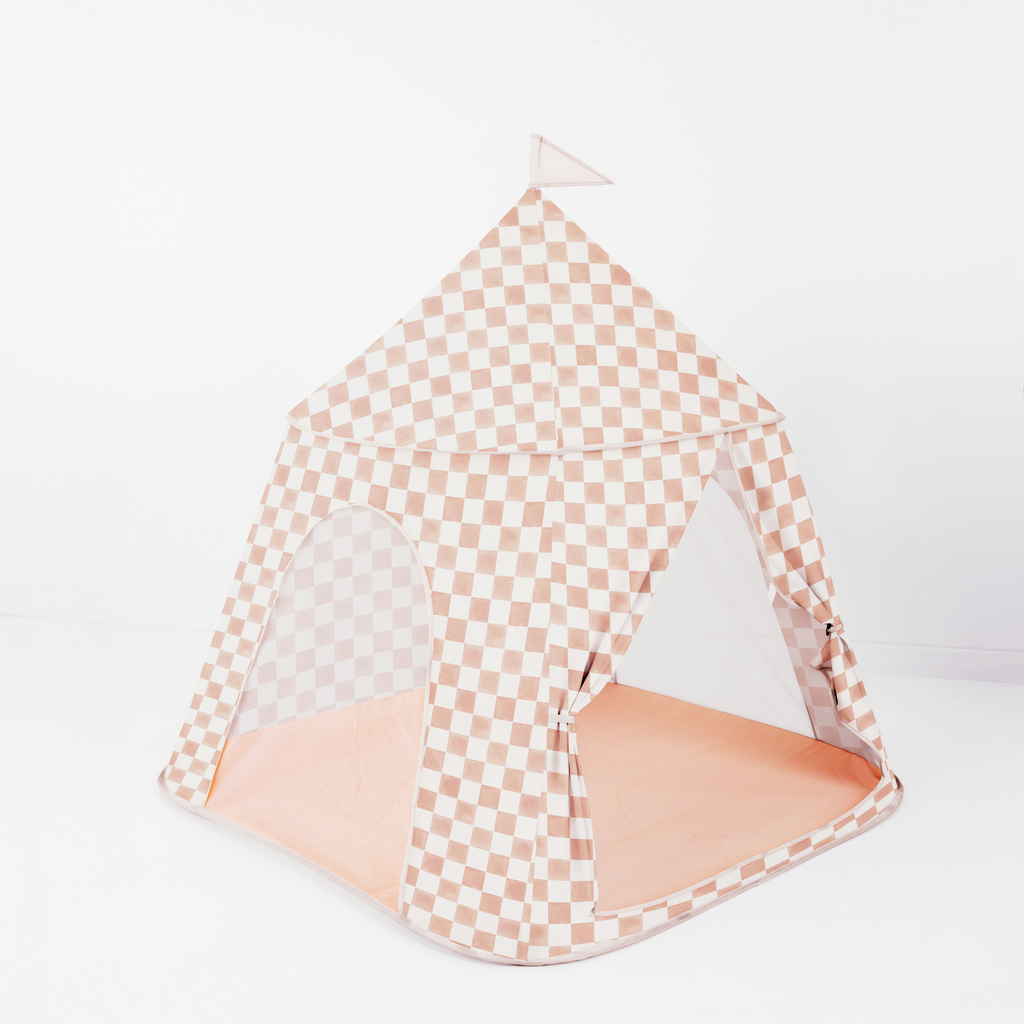 Kids Checker Toffee Play Tent Q44643