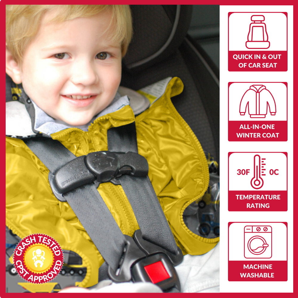 Construction Print Car Seat Coat E512