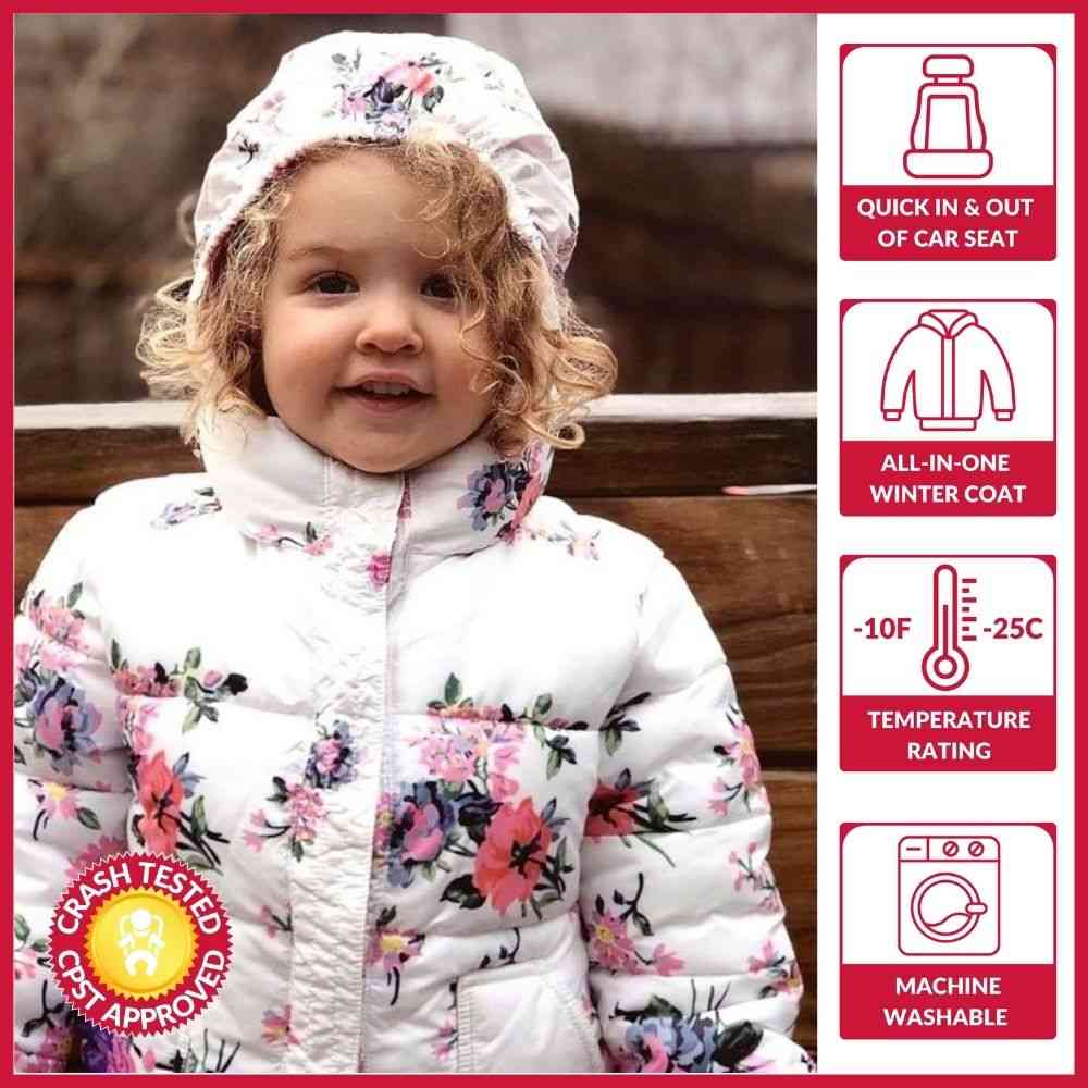 Floral Print Car Seat Coat I198