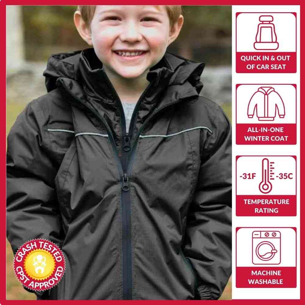 Car Seat Coat - Black Z812191