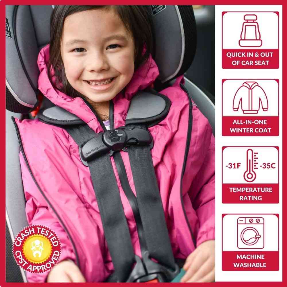 Car Seat Coat - Fuchsia I808