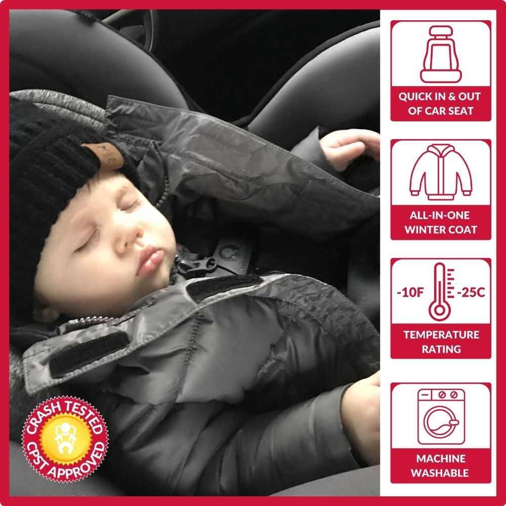 Car Seat Coat - Black I191927
