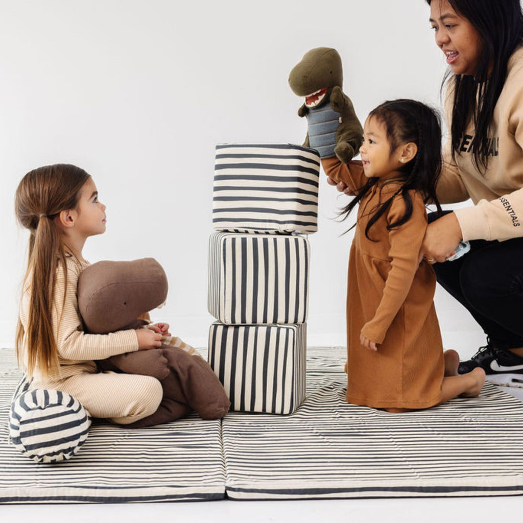 Organic Cotton Striped Kids Mat V185