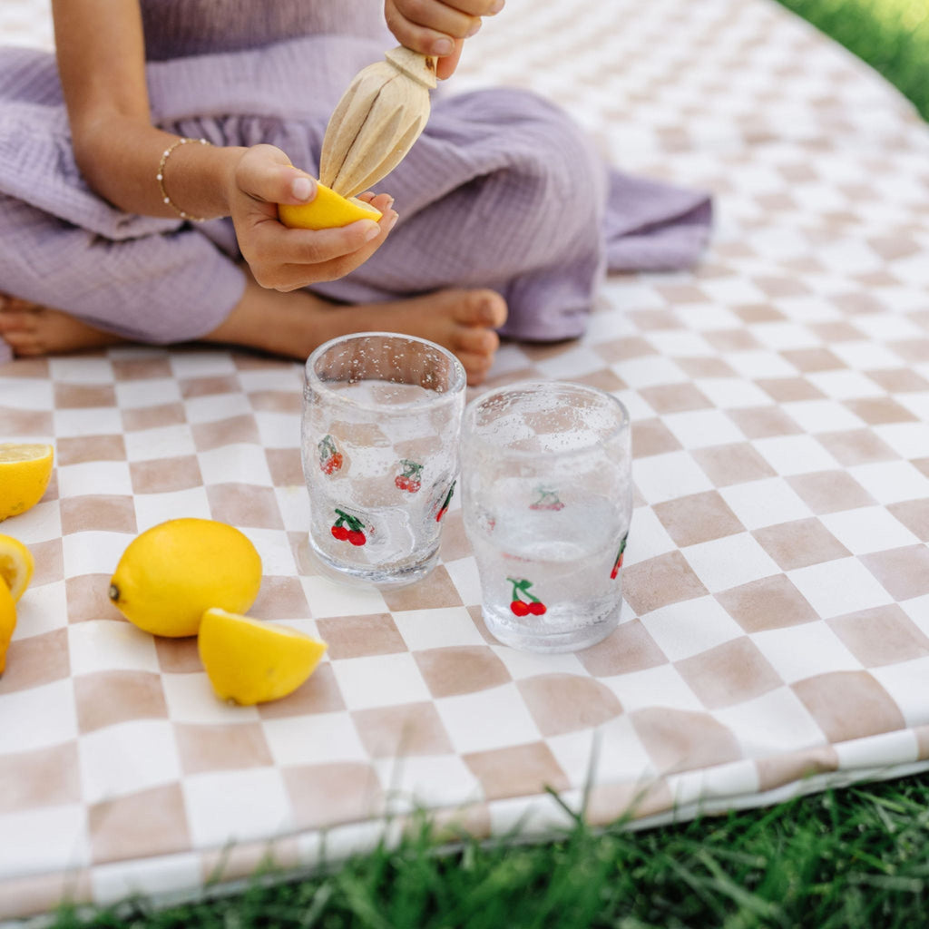 Vegan Leather Checker Mat Z831