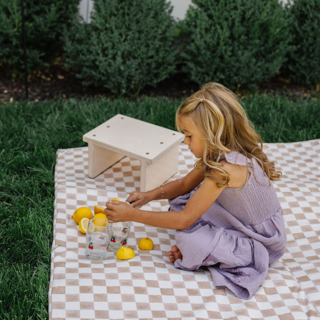 Vegan Leather Checker Mat Z831