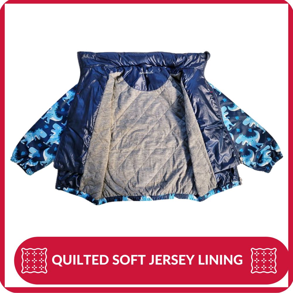 Car Seat Coat - Navy Raptor Print I82646