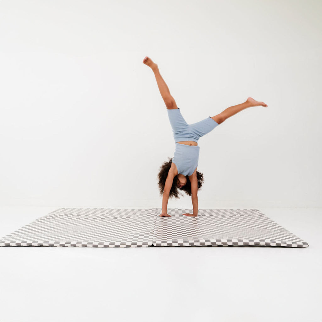 Vegan Leather Checker Mat Y119813