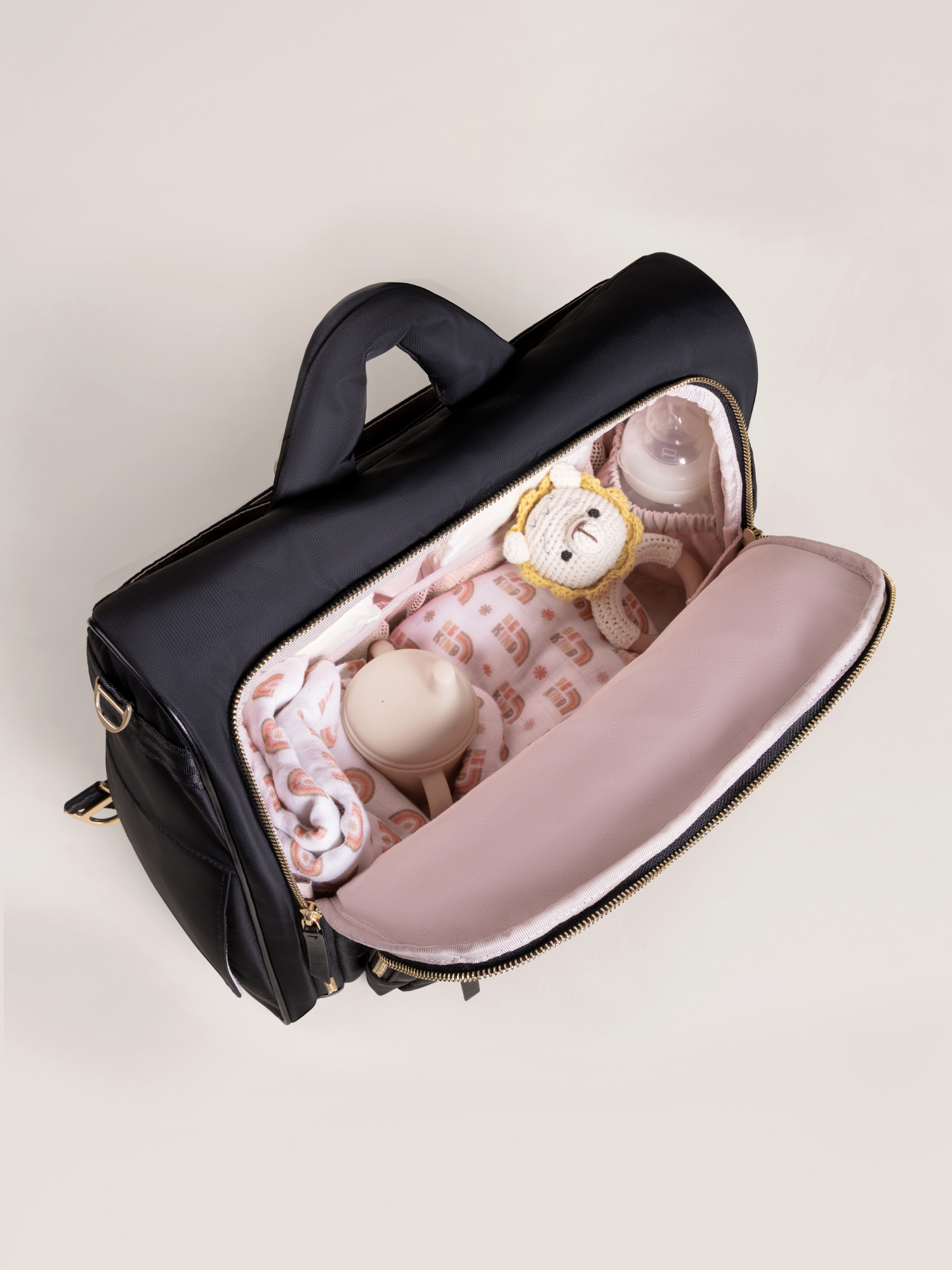 Satchel Diaper Bag - Black E67081