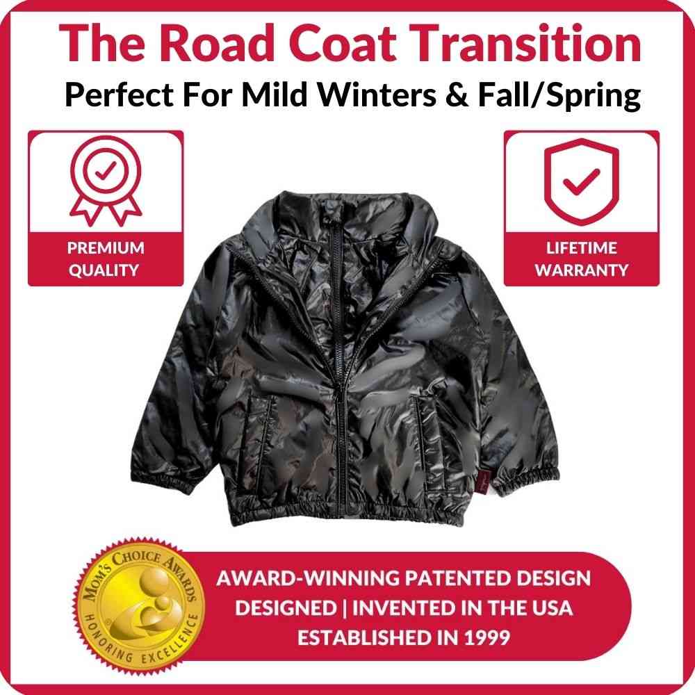 Car Seat Coat - Black J60863