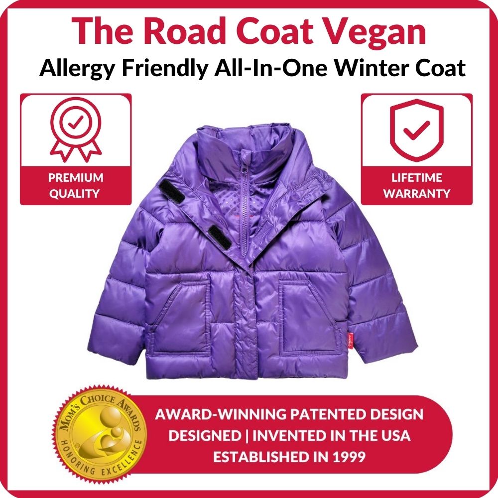 Vegan Car Seat Coat - Purple P926