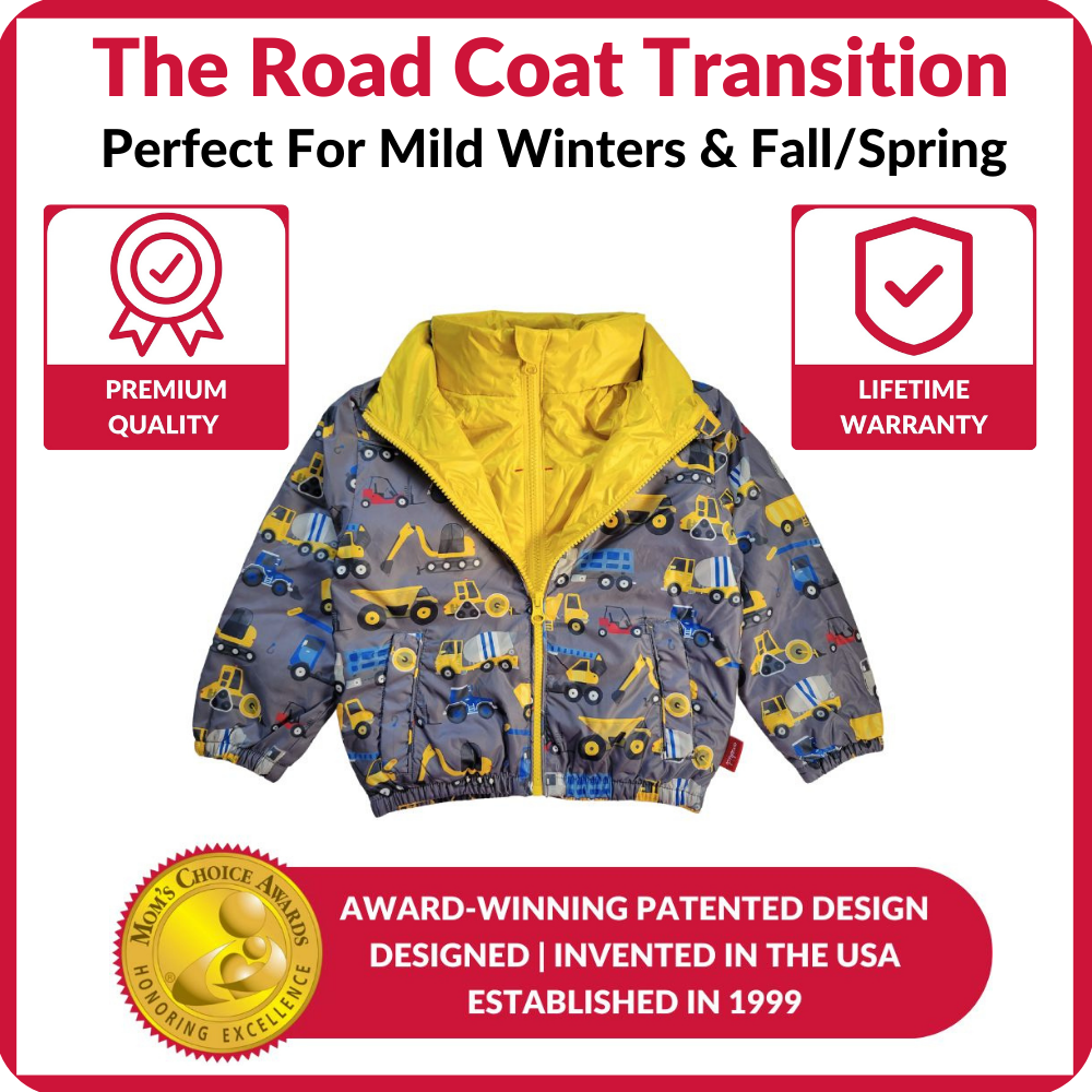 Construction Print Car Seat Coat E512