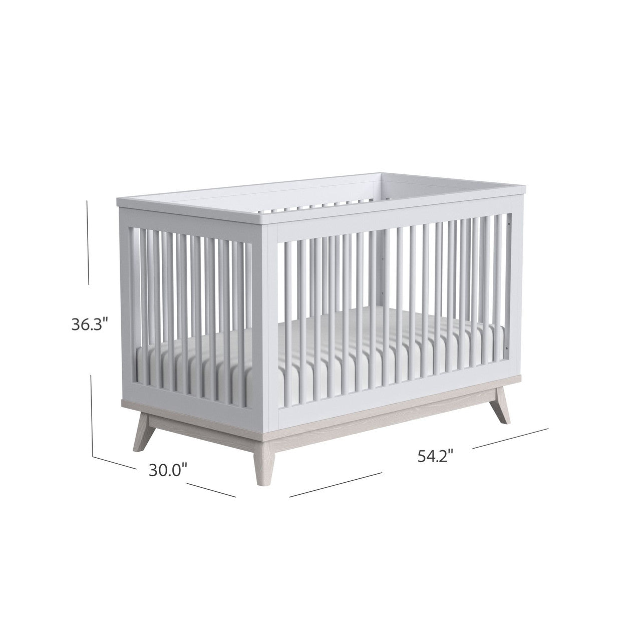 Cottage Crib in Ash Linen Z550