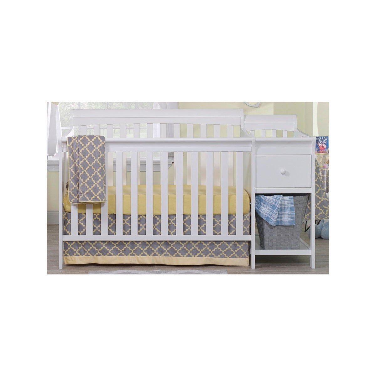 White Crib & Changer G401605
