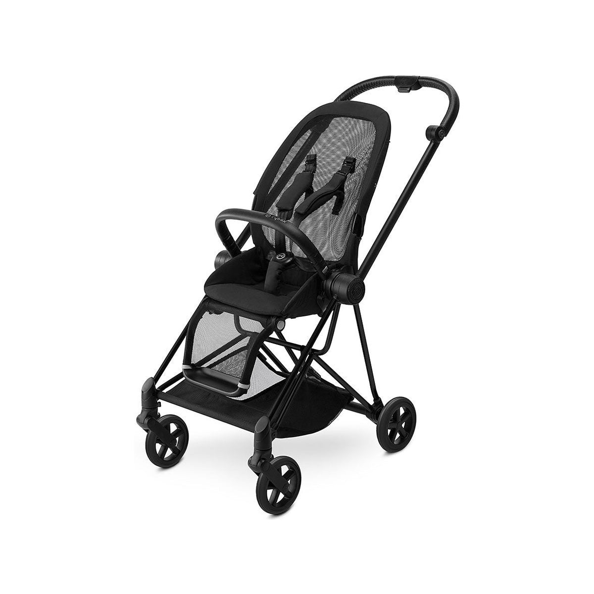 Matt Black Stroller Seat and Frame C915