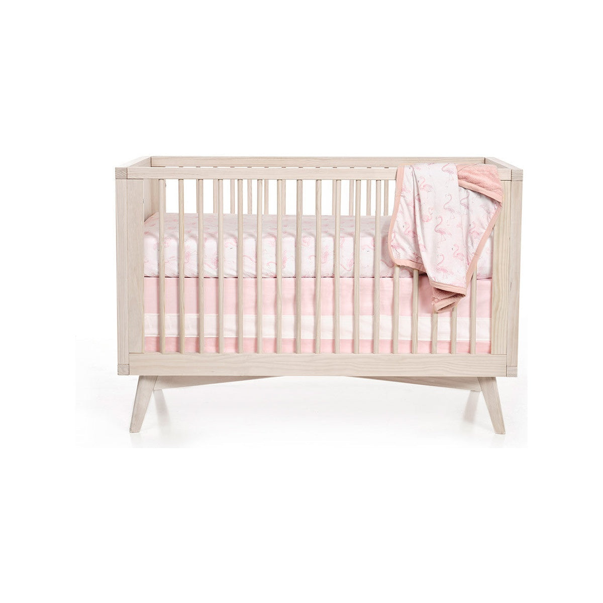 Woven Cotton Band Crib Skirt J106944