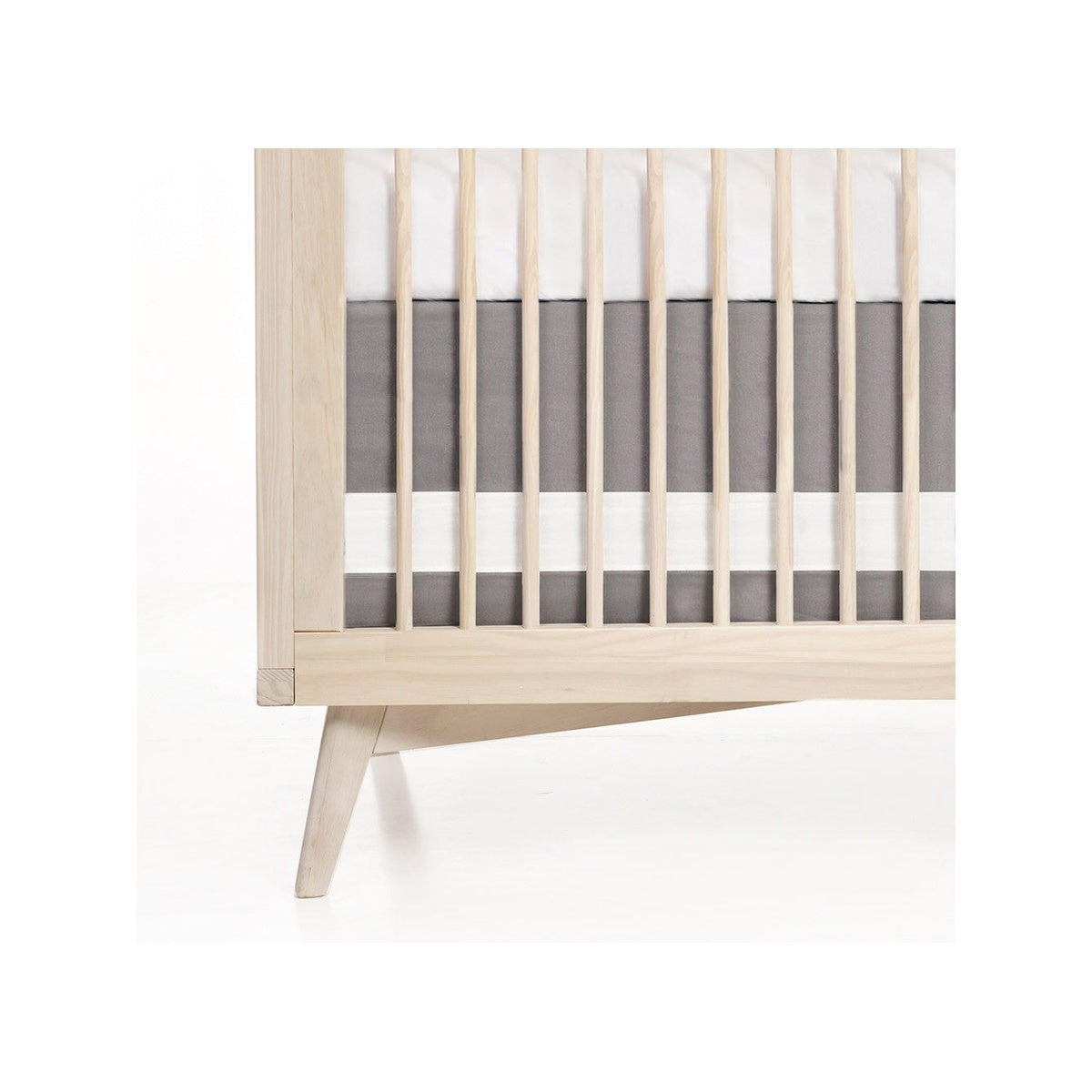 Woven Cotton Band Crib Skirt X547469