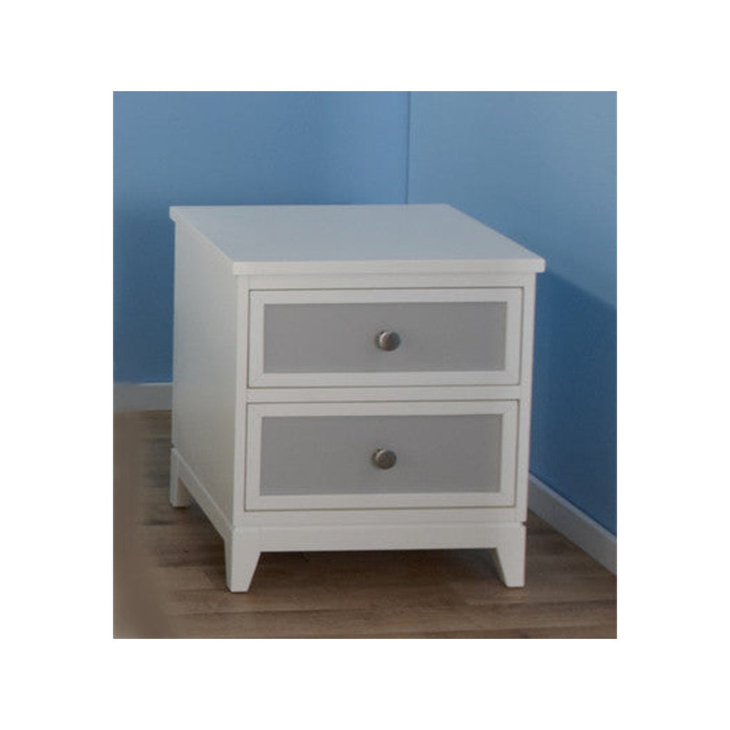 White/Grey Nightstand B845
