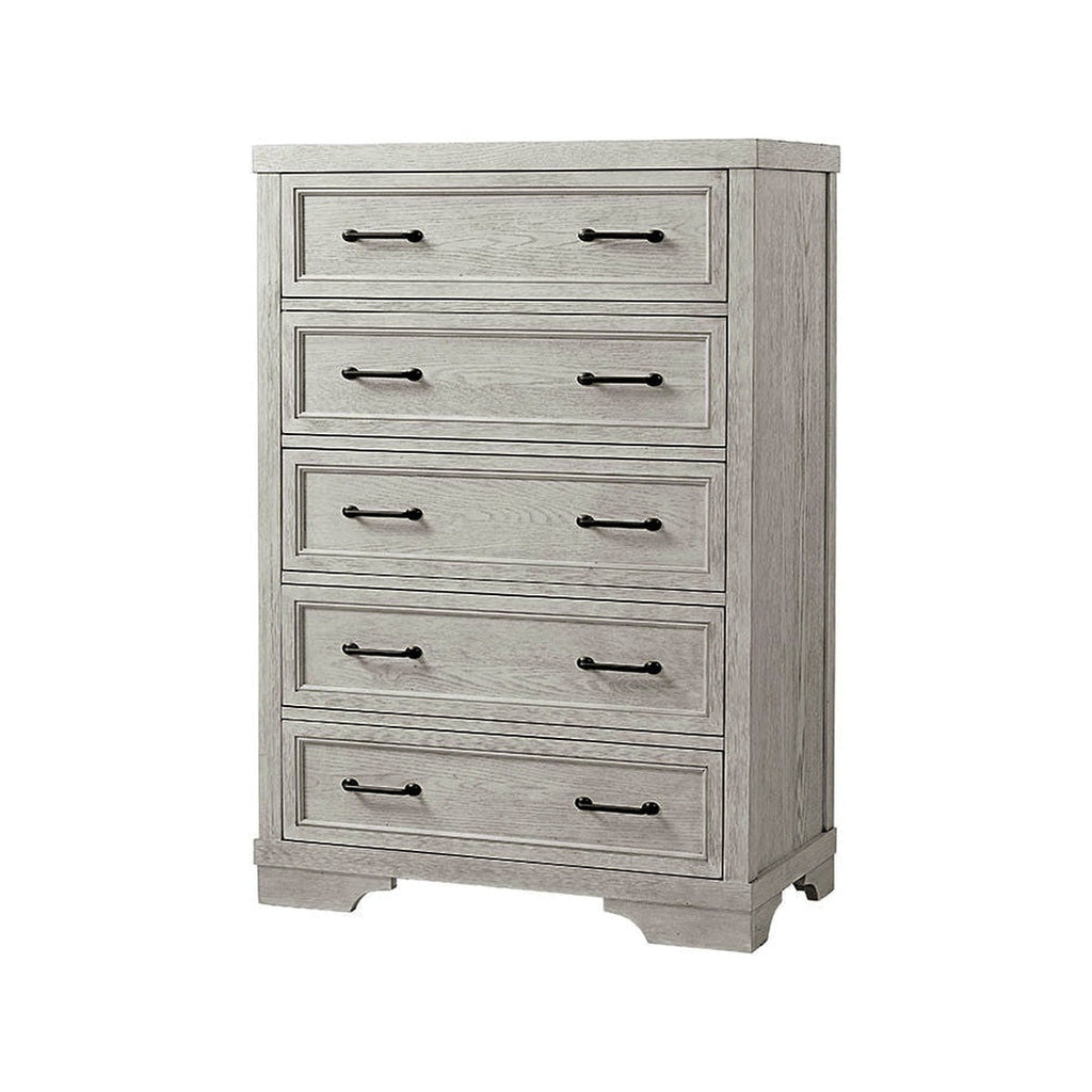 5 Drawer Chest in White Dove T272956