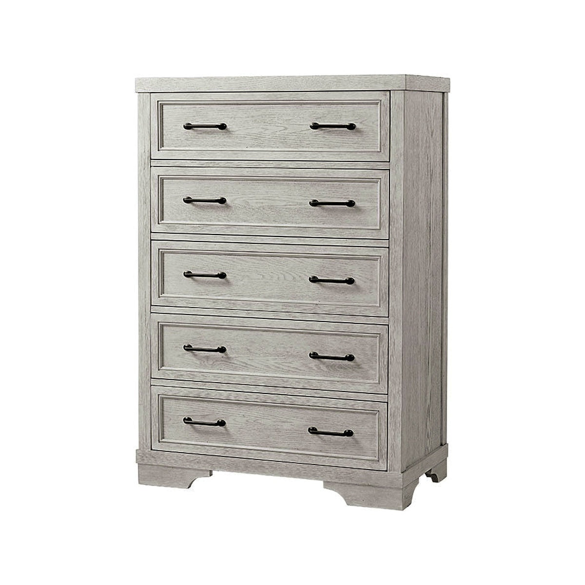 5 Drawer Chest in White Dove T272956