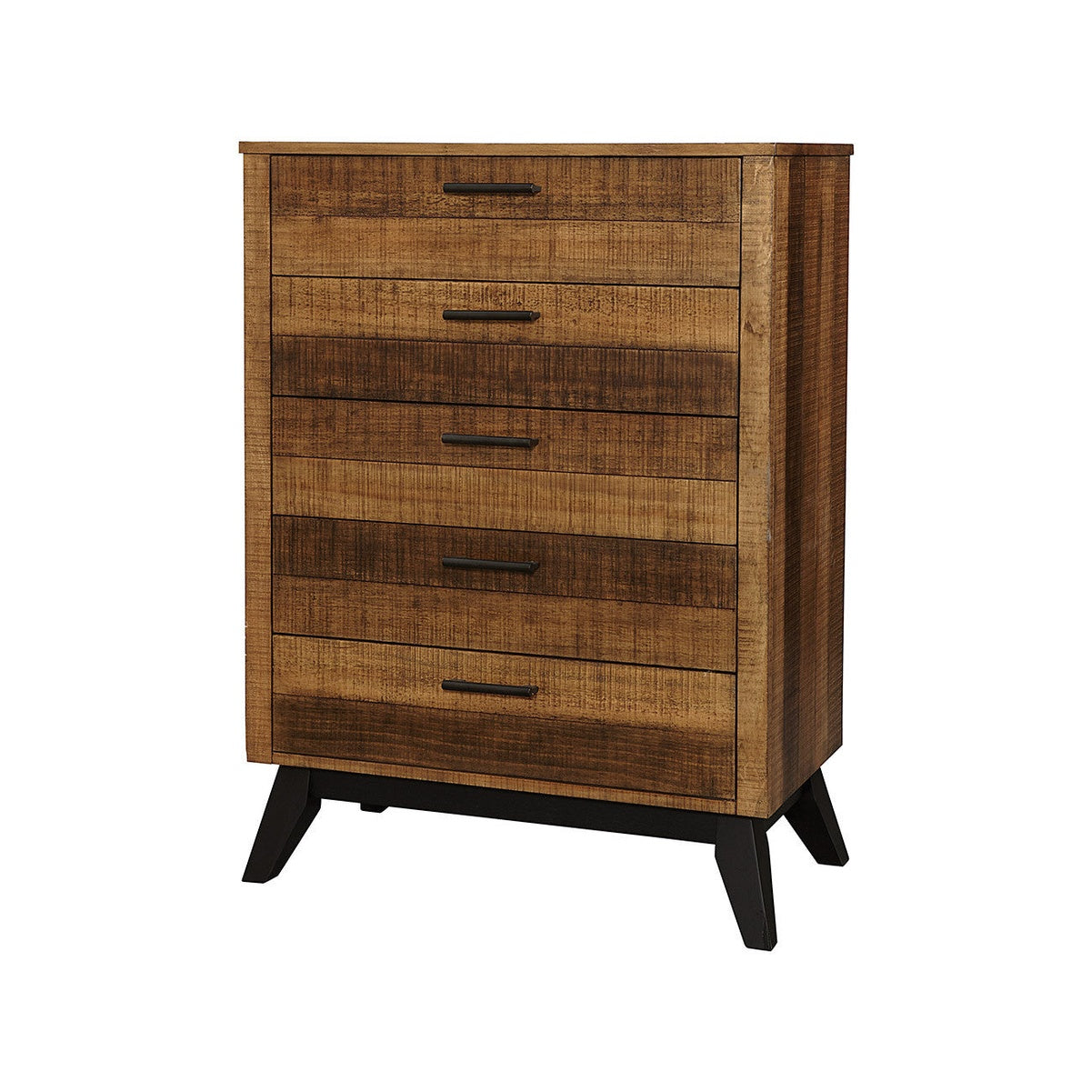 Rustic 5 Drawer Chest in Brushed Wheat I213065