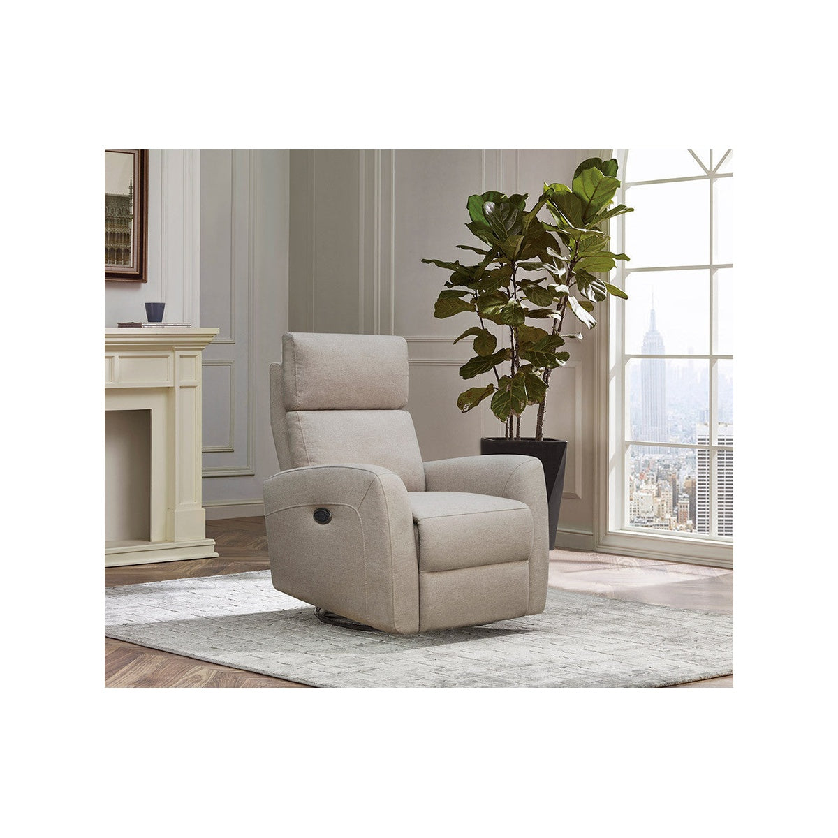 Jordan Glider with Lumbar Support and USB Port, Camel G794