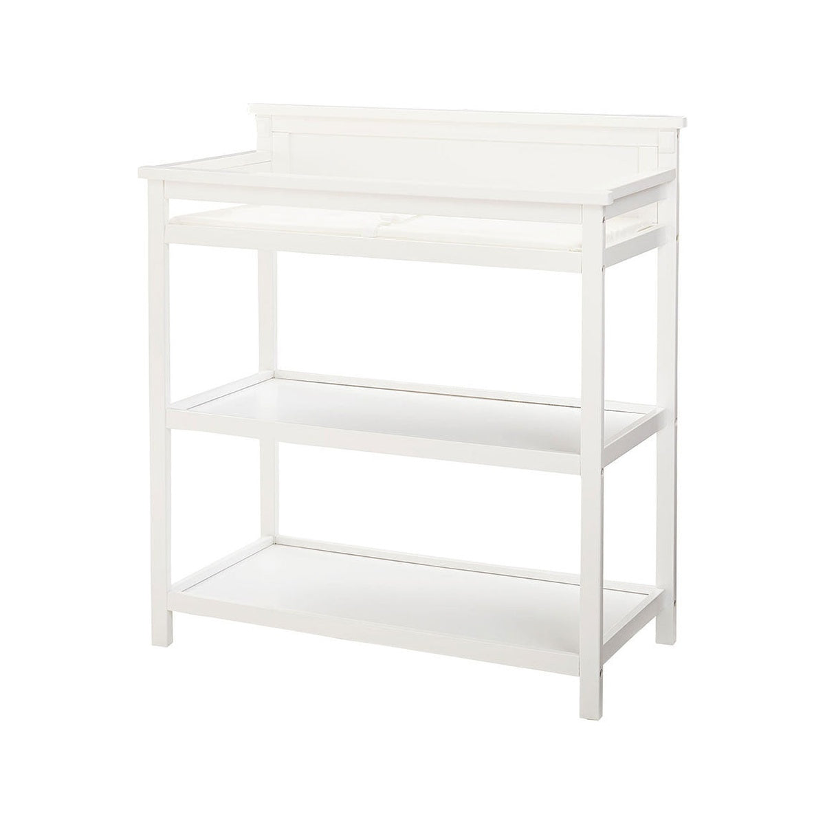 Emery Changer With Shelves, White Q23046